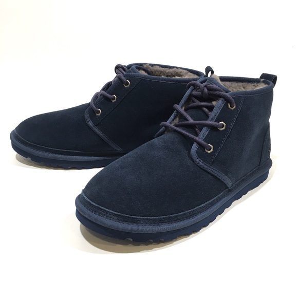 UGG NEUMEL CHUKKA LINED BOOTS -NEW NAVY SUEDE -MEN’S US 10 -NEW - Picture 5 of 7